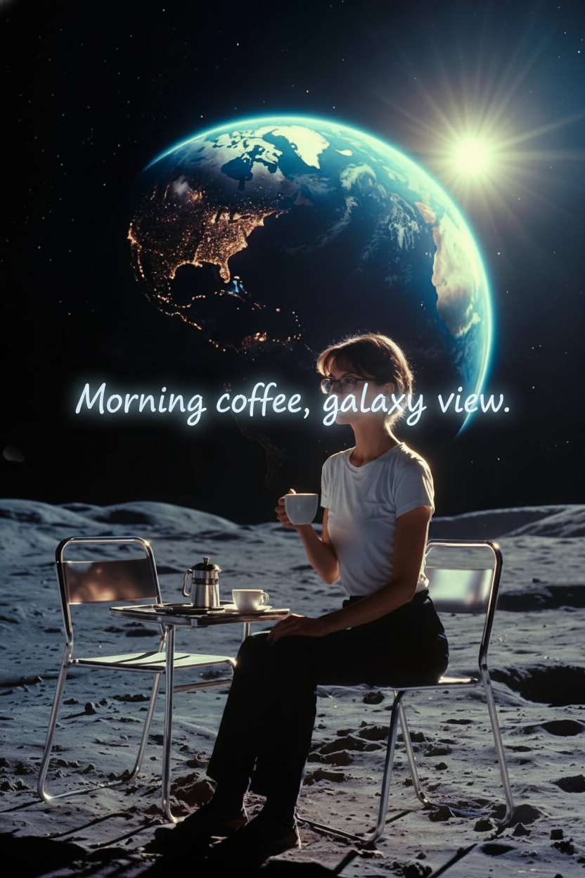 Character in Coffee Shop